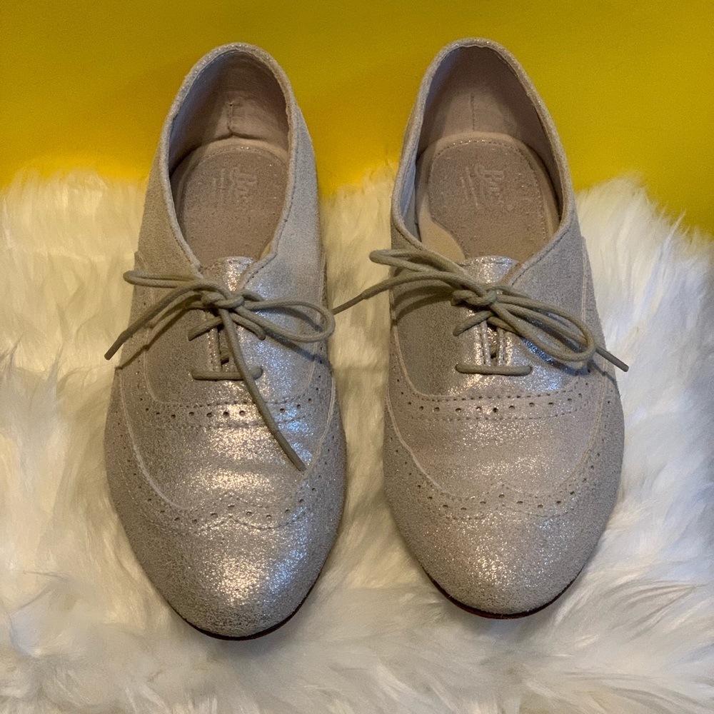 G.H Bass & Co Silver Oxfords